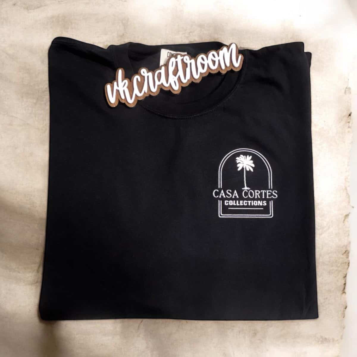 Custom Embroidered T-shirt, Casa Cortes Collections