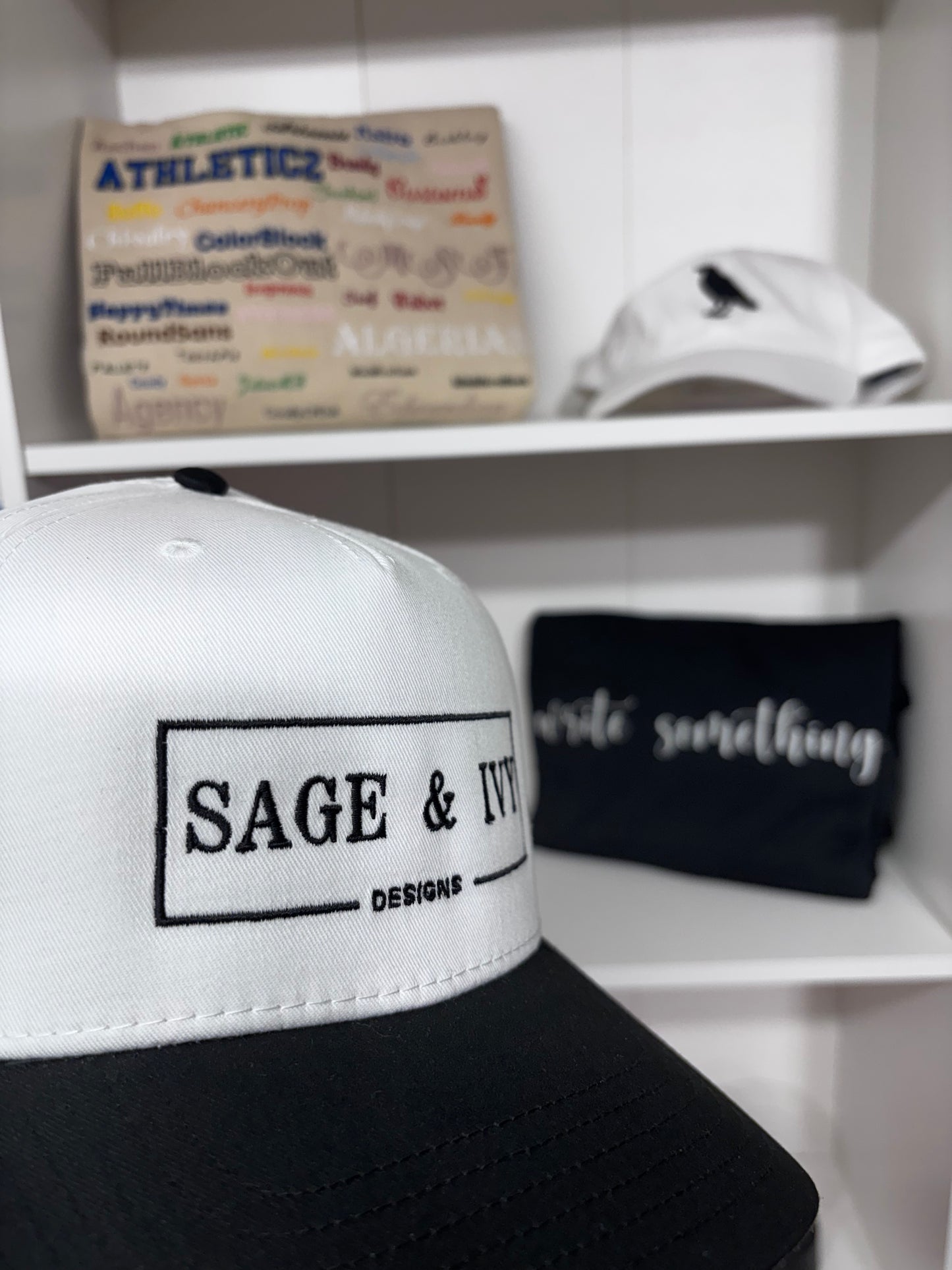 Custom Embroidered Hat Sage and Ivy