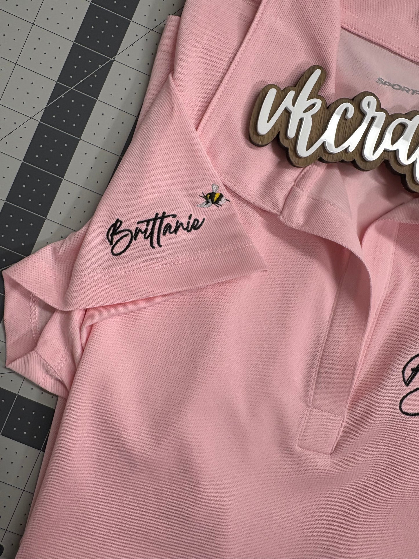 Custom Embroidered Logo BShue Polo, Custom Logo Polo
