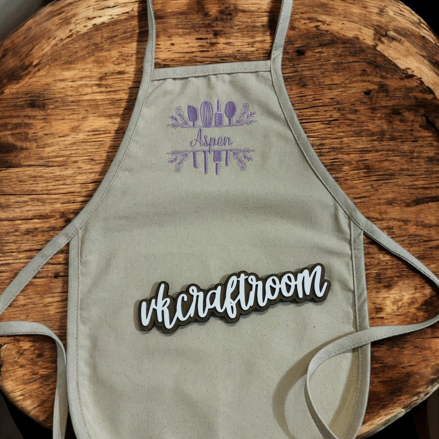 Personalised Apron, Embroidered Apron, Gift for Kids, Custom Apron, Unisex Gift