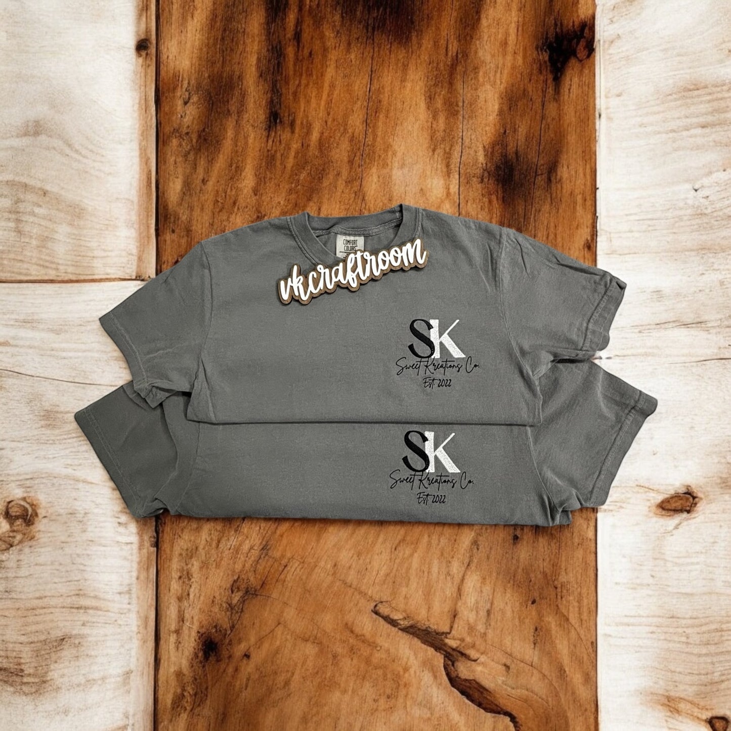 Custom Logo Shirt, Embroidered Custom Shirt, Sweet Kreations T-shirt