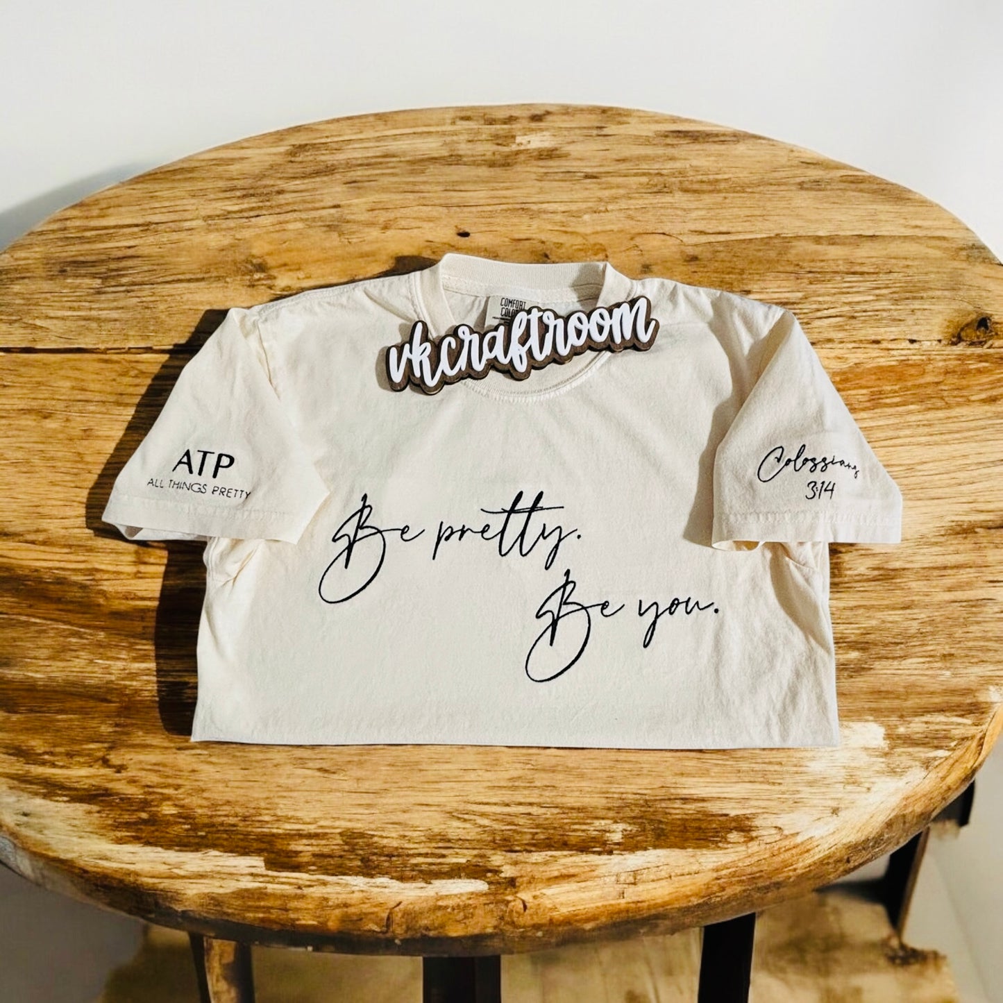 All Things Pretty T-Shirt, Be Pretty, Be You Embroidered T-shirt, Custom Embroidered T-shirt