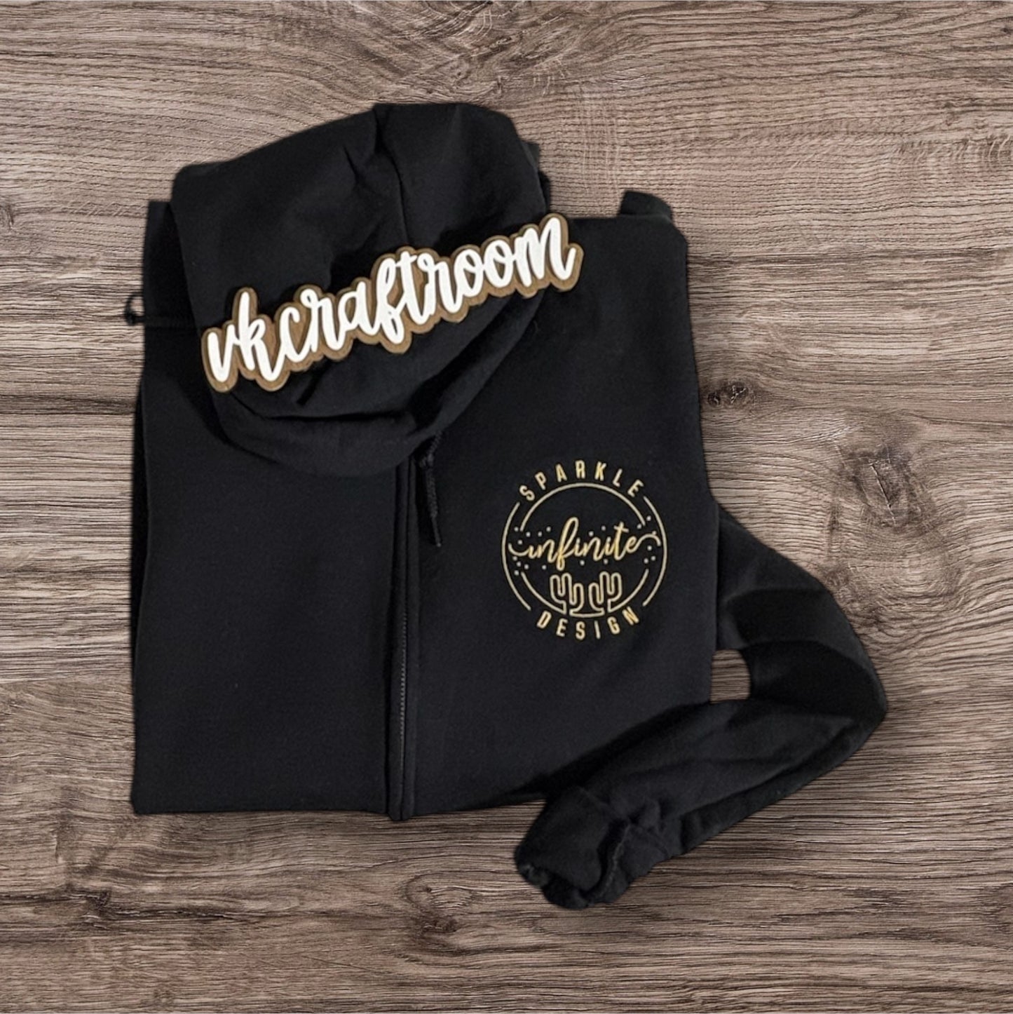 Custom Logo Hoodie, Infinite Logo Hoodie, Embroidered Logo Hoodie