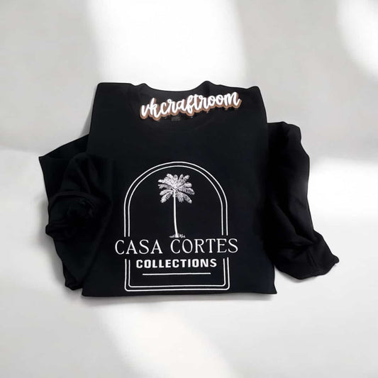 Custom Embroidered Sweatshirt, Casa Cortes Collections
