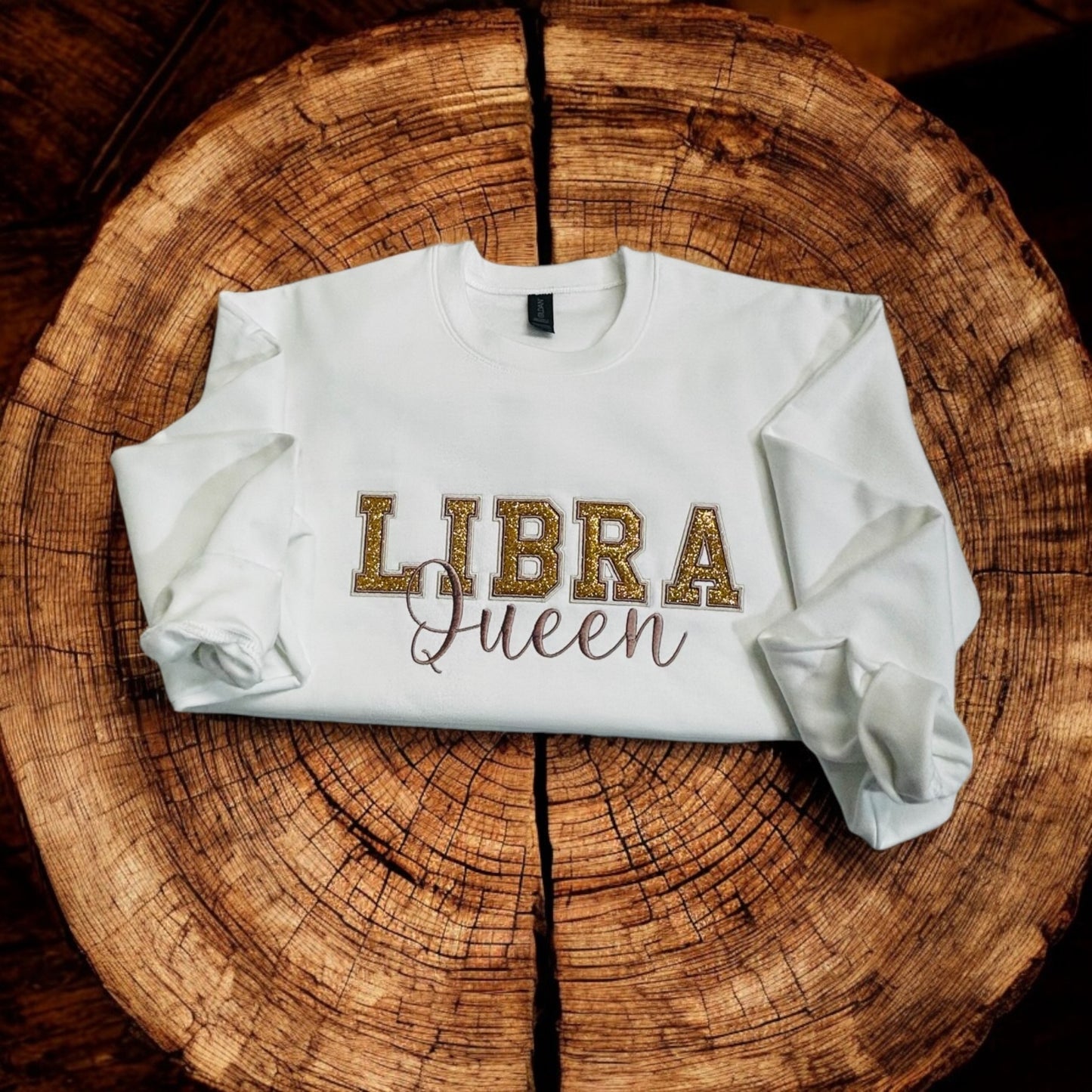 Libra Queen Sweatshirt, Embroidered Sweatshirt, Gift For Her, Libra Sweatshirt