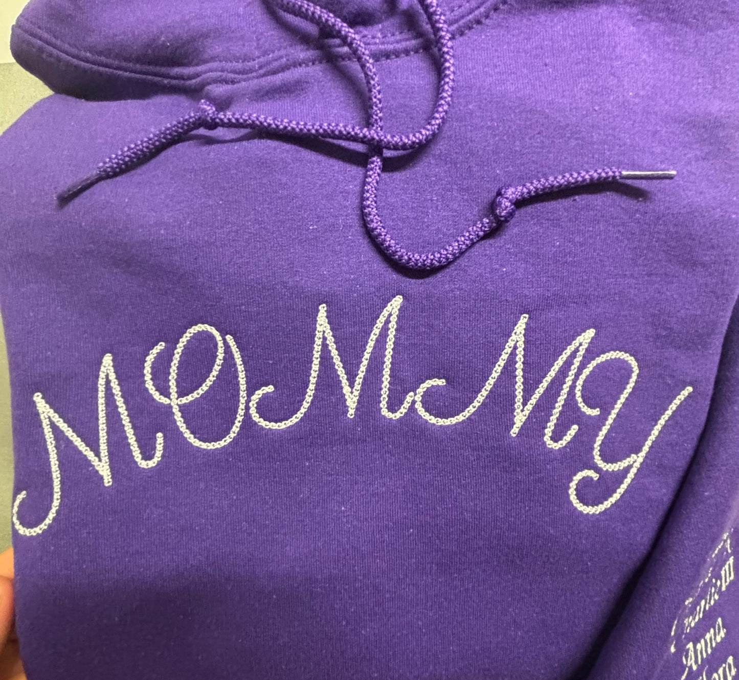 Mommy Hoodie, Custom Hoodie, Gift For Mom, Embroidered Mommy Hoodie