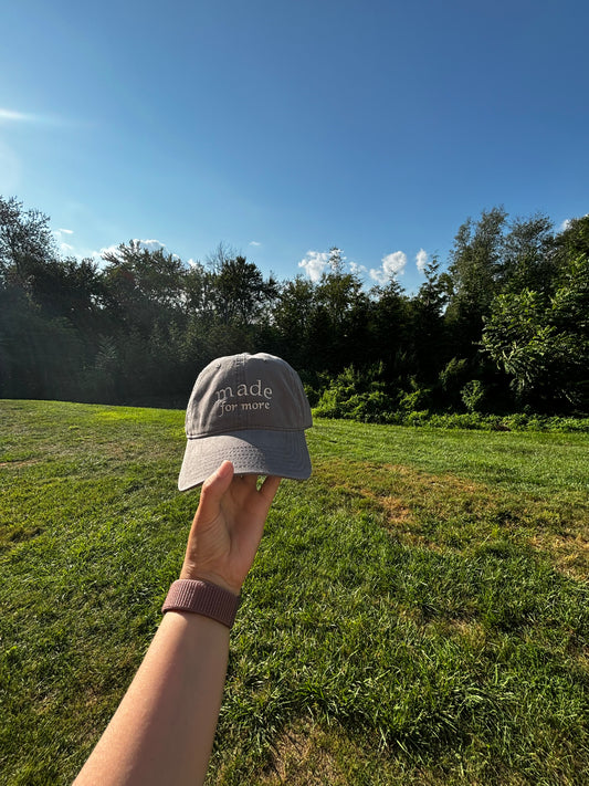Made for More Hat, Embroidered Hat, Faith-Based Hat