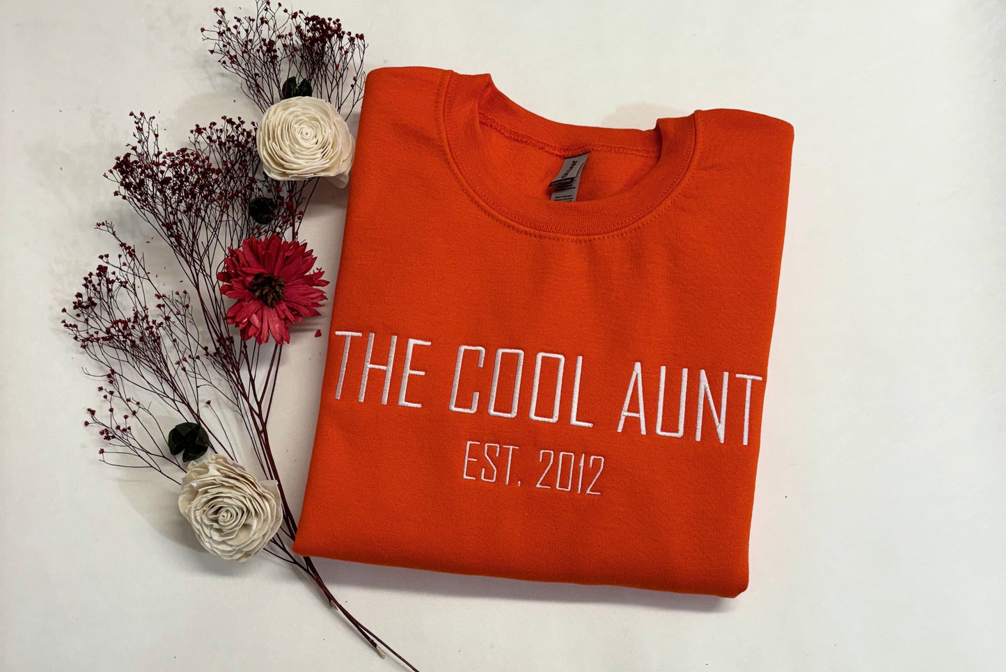 The Cool Aunt Sweatshirt, Embroidered Sweatshirt, Gift for Aunt