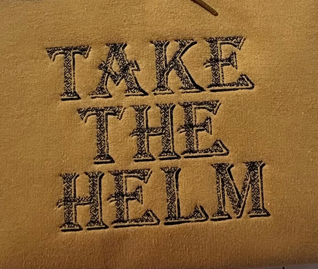 Take The Helm Hoodie, Inspirational Hoodie, Motivational Hoodie, Unisex Embroidered Hoodie