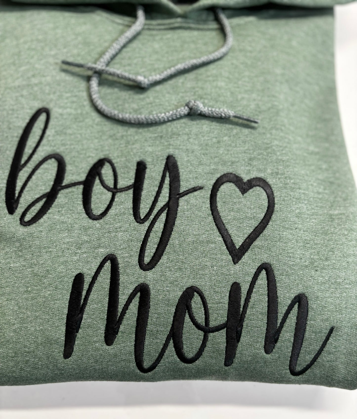 Boy Mom Hoodie, Mom Style Hoodie, Gift for Mom, Embroidered Boy Mom Hoodie