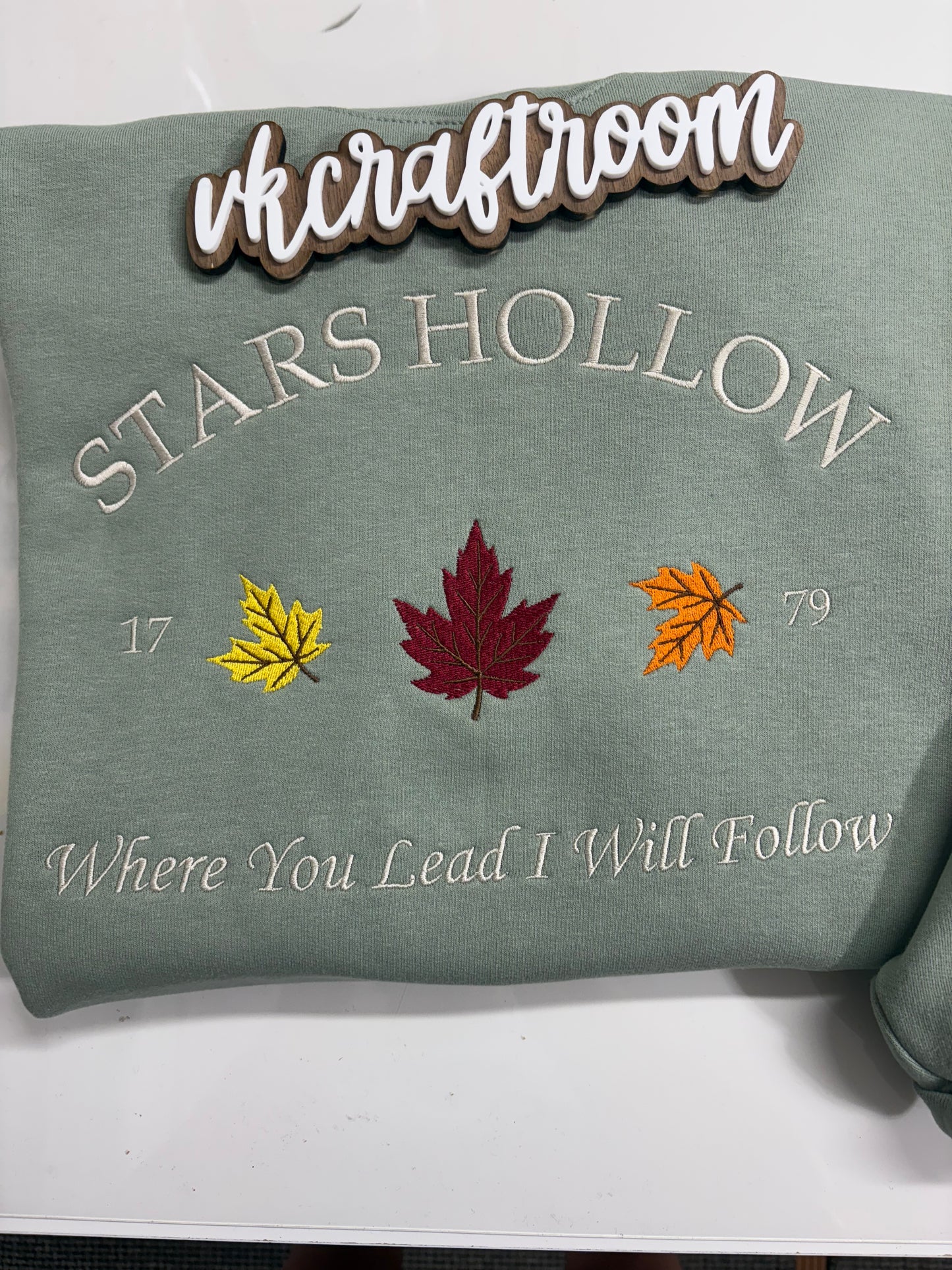 Stars Hollow Sweatshirt, Custom Embroidered Sweatshirt, Gilmore Girls Sweatshirt