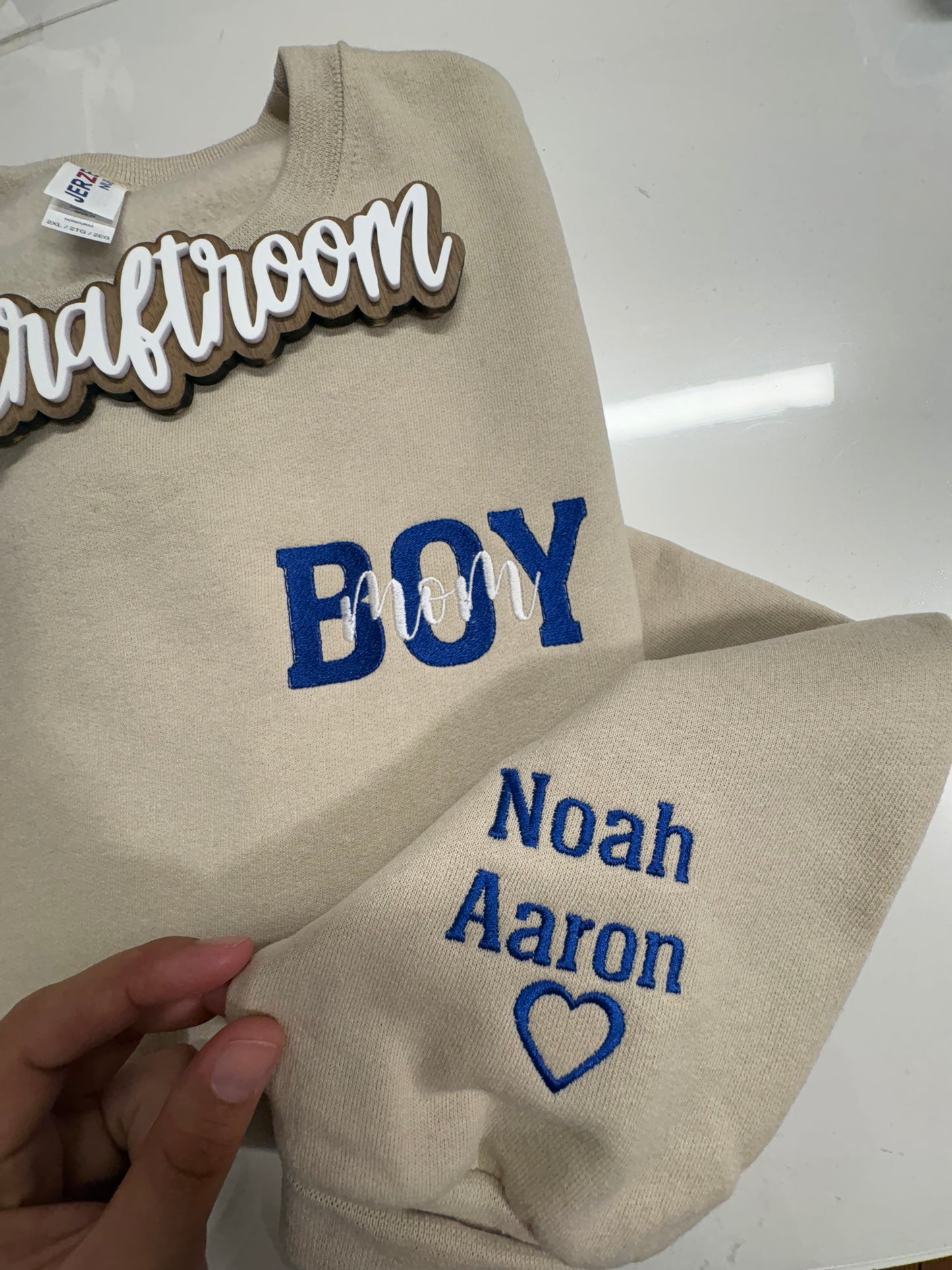 Custom Boy Mama Sweatshirt