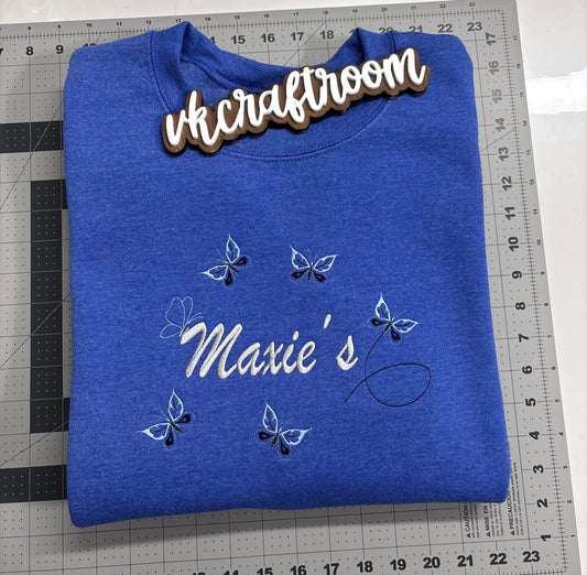Custom Embroidered Maxie's Logo Sweatshirt