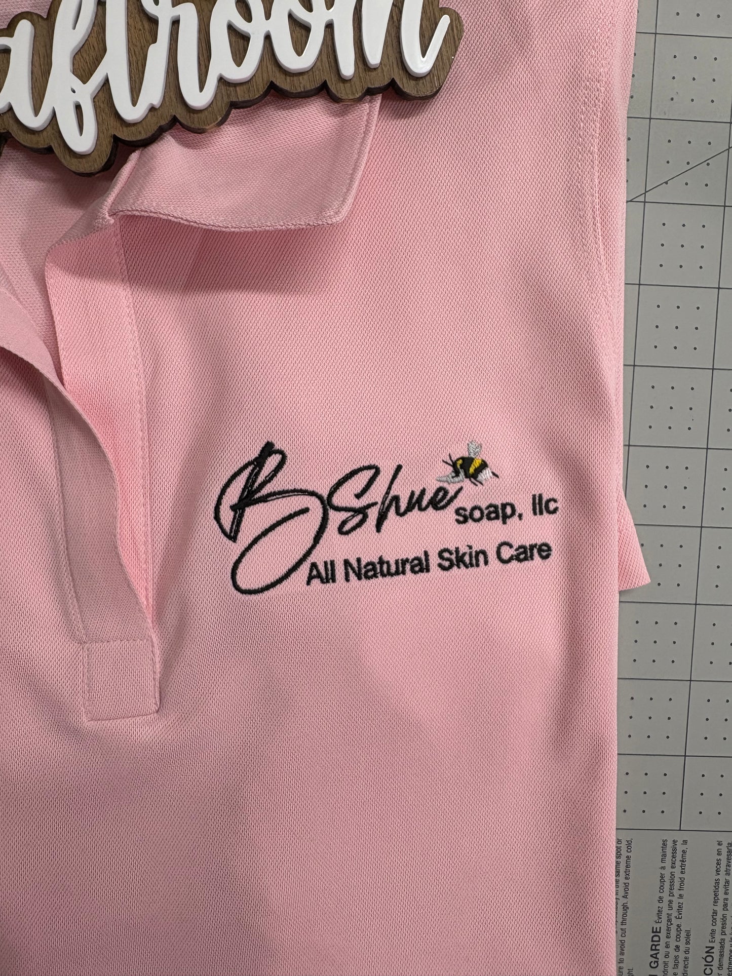 Custom Embroidered Logo BShue Polo, Custom Logo Polo