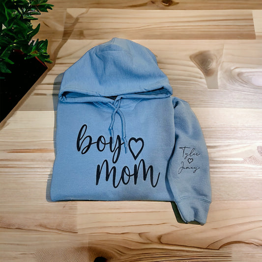 Boy Mom Sweatshirt, Mom Sweatshirt, Gift for Mom,  Customized Mama Sweatshirt