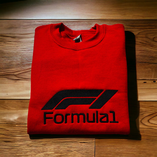 Formula 1 Youth Sweatshirt, F1 Sweatshirt, F1 Fan Sweatshirt, Embroidered Unisex Youth Gift