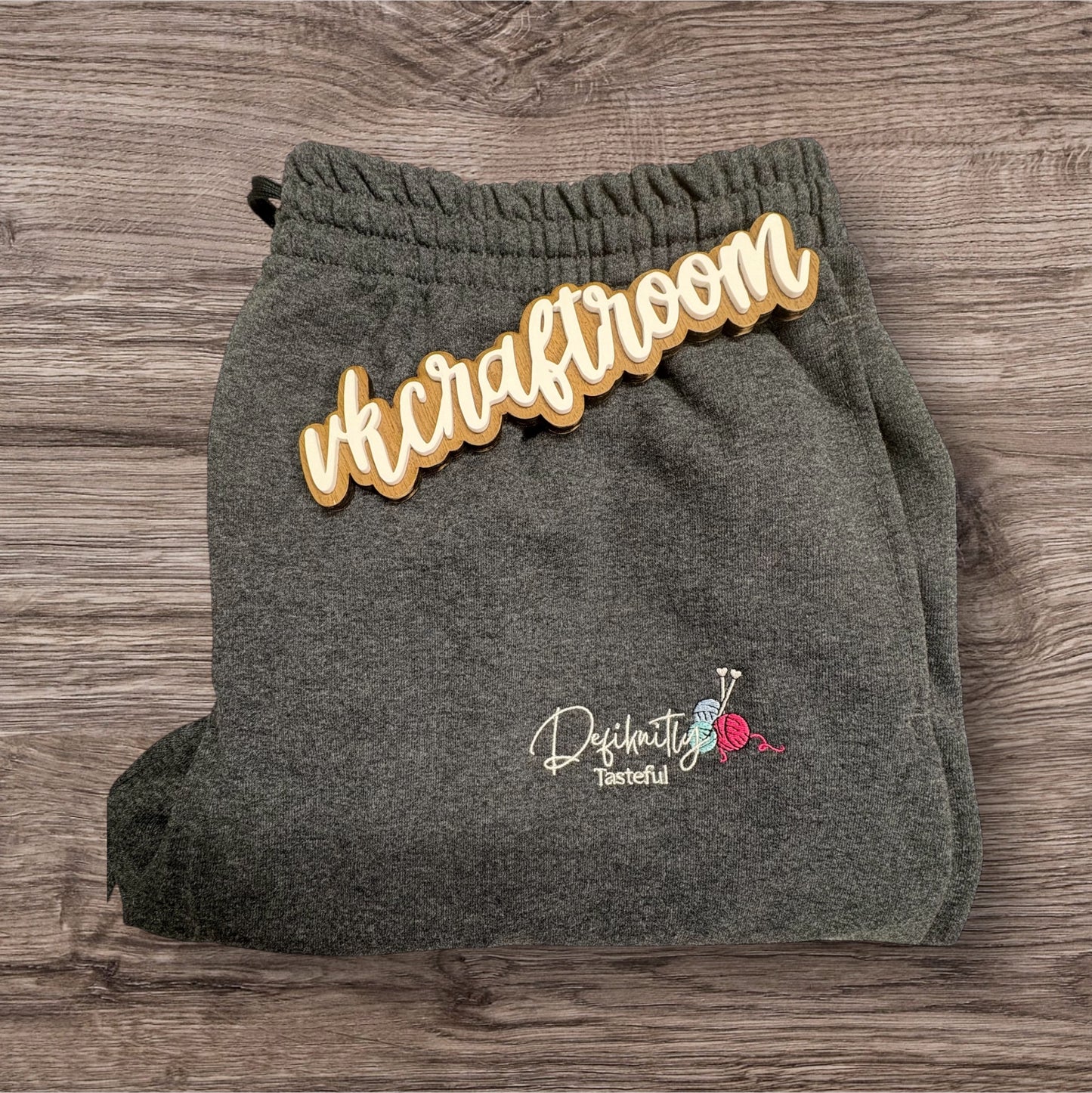 Custom Embroidered Defiknitly Tasteful Logo Pants