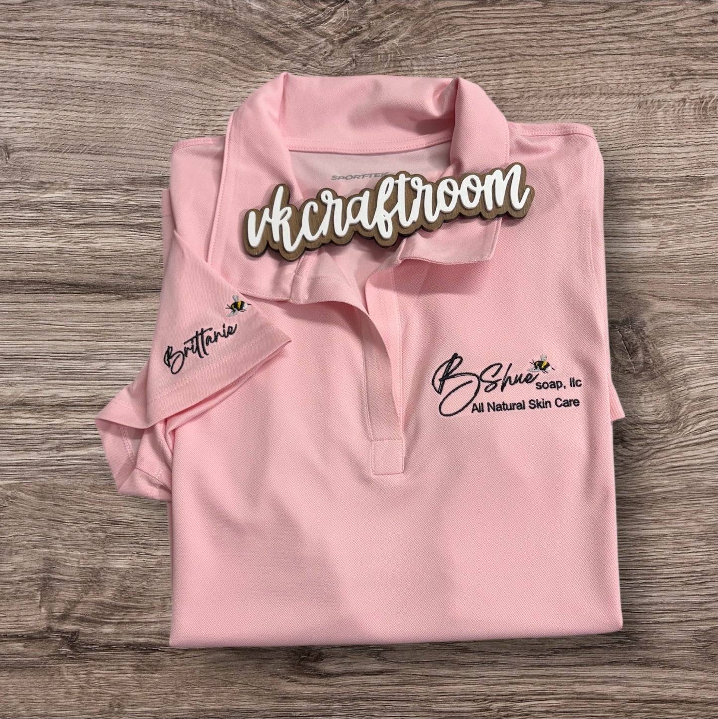 Custom Embroidered Logo BShue Polo, Custom Logo Polo