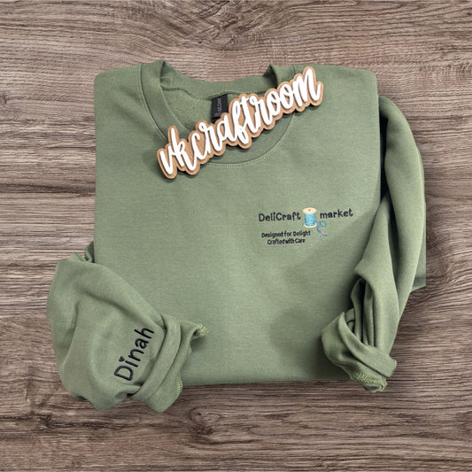Delicraft Market Custom Embroidered Sweatshirt