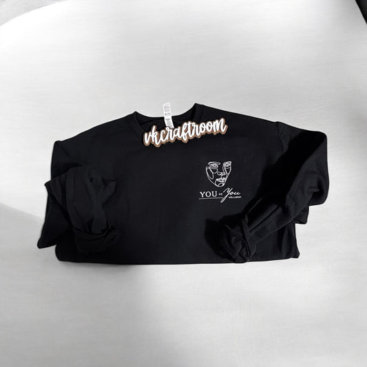 Custom Embroidered Sweatshirt , You VS You Wellness Logo Sweatshirt